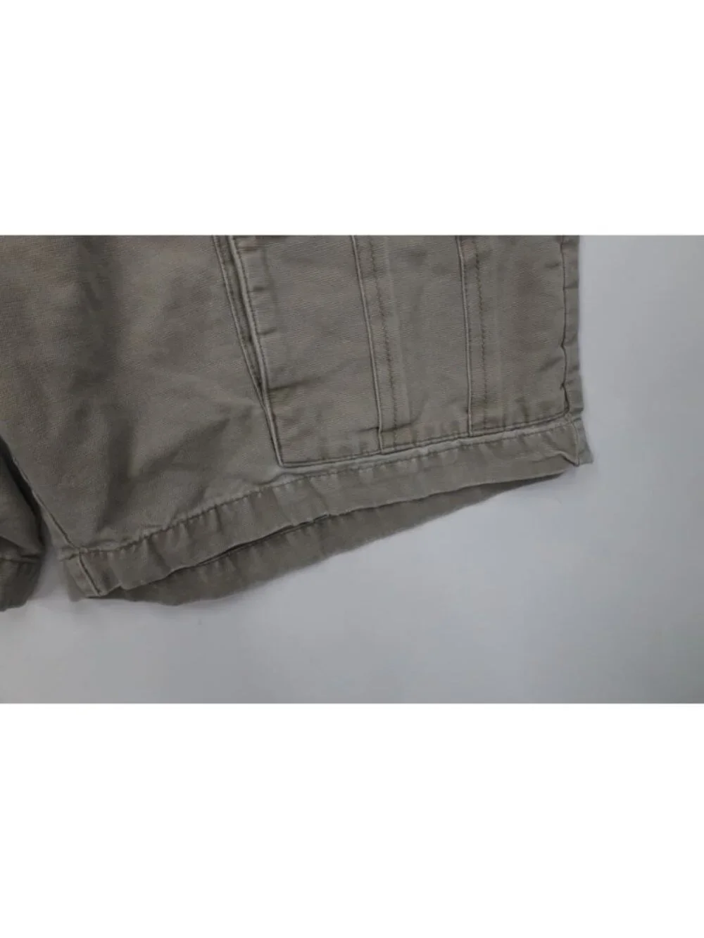 Vintage 90s Y2K Columbia Mens 34 Faded Stonewash Canvas Above Knee Cargo Shorts